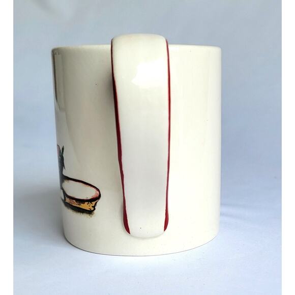 Magenta Exclusive Mistle Toe Holiday Coffee Mug Cup - Picture 5 of 8